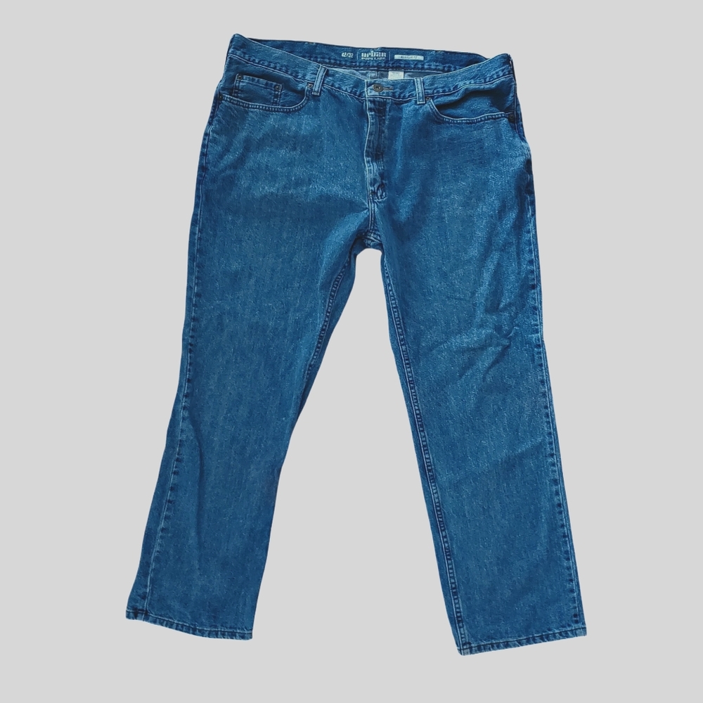 Urban Pipeline Jeans Men 42x32 Regular Straight‎ Medium Dark Wash Denim Pants